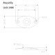 Musiclily MX0170 Накладка выходного разъема гитары, овальная, золото