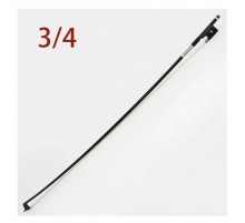 Vingobow 100V карбоновый смычок для скрипки 3/4, белый волос