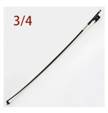 Vingobow 100V карбоновый смычок для скрипки 3/4, белый волос