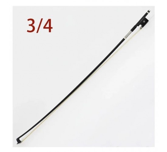 Vingobow 100V карбоновый смычок для скрипки 3/4, белый волос
