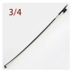 Vingobow 100V карбоновый смычок для скрипки 3/4, белый волос