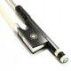 Vingobow 100V карбоновый смычок для скрипки 3/4, белый волос