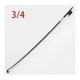 Vingobow 100V карбоновый смычок для скрипки 3/4, белый волос