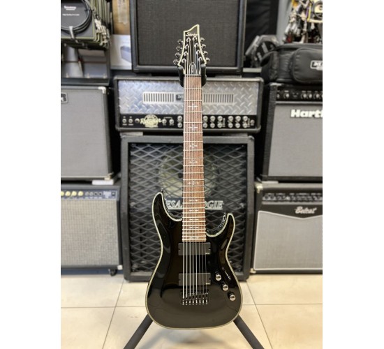 Schecter Hellraiser C-8 BLK 8-ми струнная электрогитара, цвет черный, Корея USED