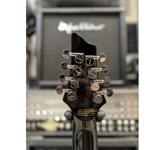 Schecter Hellraiser C-8 BLK 8-ми струнная электрогитара, цвет черный, Корея USED