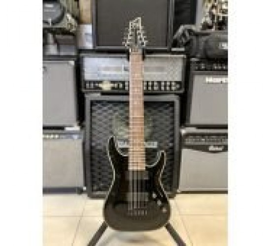 Schecter Hellraiser C-8 BLK 8-ми струнная электрогитара, цвет черный, Корея USED