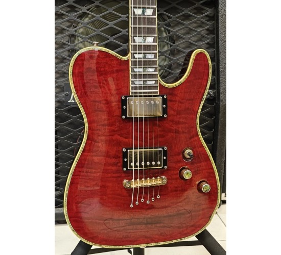 Schecter Diamond Series PT Custom электрогитара Telecaster, цвет Transparent Honey Sunburst, Корея USED