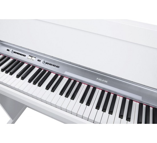 Nux NCK-330-WH Цифровое пианино на стойке с педалями, белое