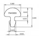 Jescar FW43080 STAINLESS STEEL отрезок ладовой проволоки 30 см радиус прокатки 10 дюймов .080