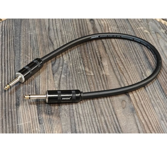 Shnoor SC225-PJPJ-0,5m Кабель для гитарного усилителя, 2х2,5мм, Powerjack, 0,5м USED