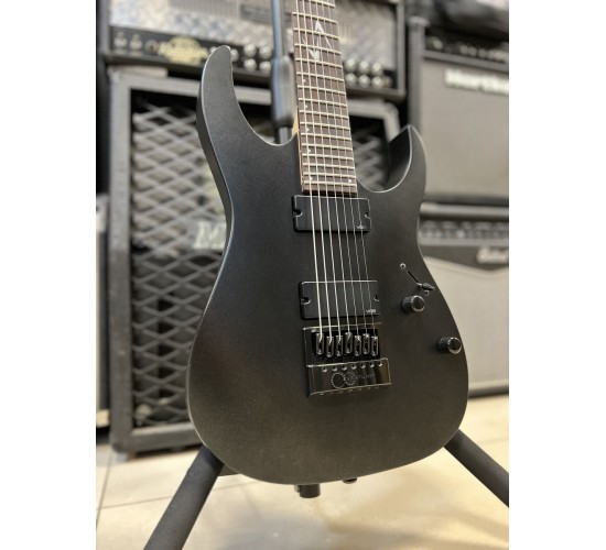VJS Soulmaster VSM-120/7 SSBM 7-ми струнная электрогитара, Superstrat, цвет Select Satin Black Metallic (атласный черный металлик) USED