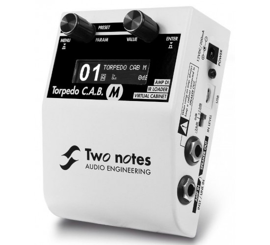 Two Notes Torpedo C.A.B. M+ симулятор кабинетов и усилителей мощности, выставочный образец