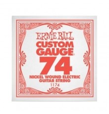Ernie Ball 1174 струна для электро и акустических гитар. Сталь, калибр .074