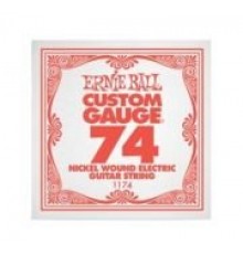 Ernie Ball 1174 струна для электро и акустических гитар. Сталь, калибр .074