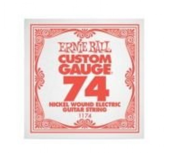 Ernie Ball 1174 струна для электро и акустических гитар. Сталь, калибр .074