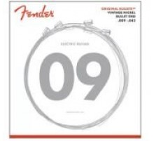 Fender Original Bullets Pure Nickel Bullet Ends 3150's Light струны для электрогитары, 09-42