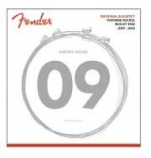 Fender Original Bullets Pure Nickel Bullet Ends 3150's Light струны для электрогитары, 09-42