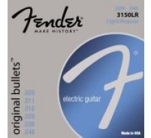 Fender 3150LR Original Bullets Pure Nickel Bullet Ends струны для электрогитары, никель, 09-46