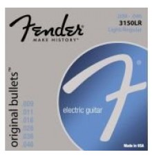 Fender 3150LR Original Bullets Pure Nickel Bullet Ends струны для электрогитары, никель, 09-46