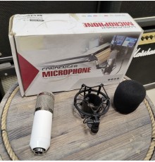 Микрофон студийный, конденсаторный, с набором, цвет белый
