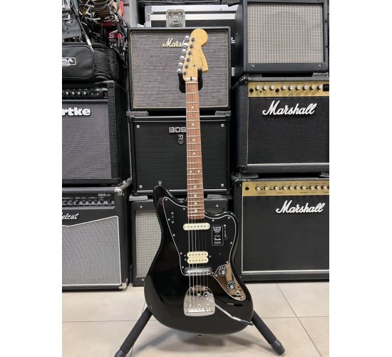 Fender Player Jaguar PF BLK электрогитара, цвет черный, Мексика USED