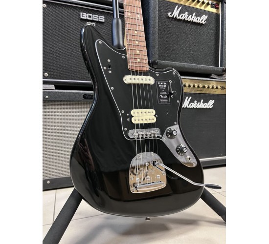 Fender Player Jaguar PF BLK электрогитара, цвет черный, Мексика USED