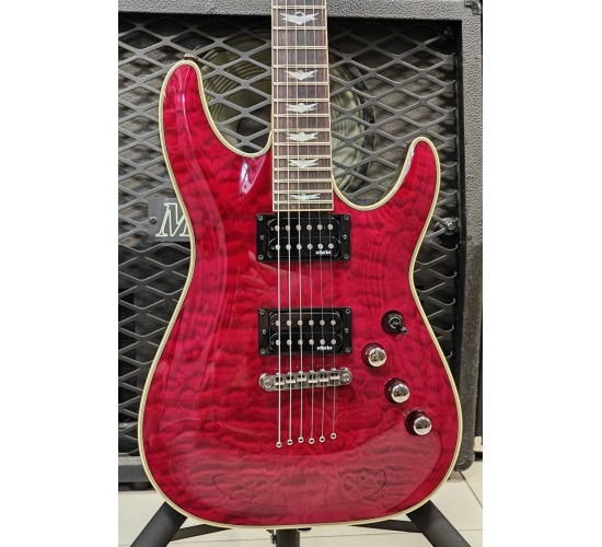 Schecter Omen Extreme-6 BCH электрогитара, цвет красная вишня USED