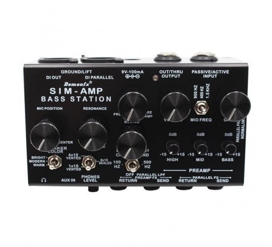 Demonfx SIM-AMP Bass Station Преамп для бас-гитары DSM