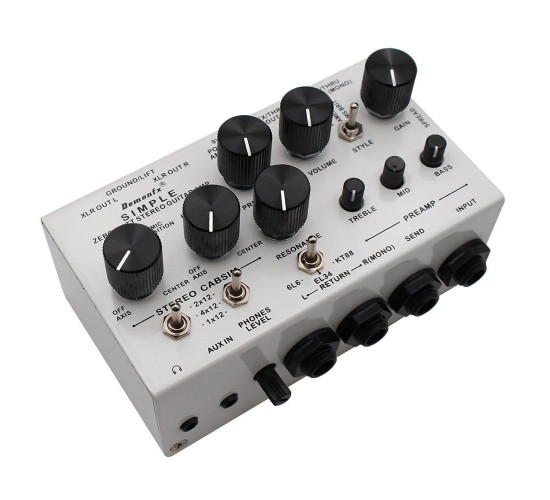 DemonFX Simple Zero Watt Stereo Guitar Amp Преамп для электрогитары