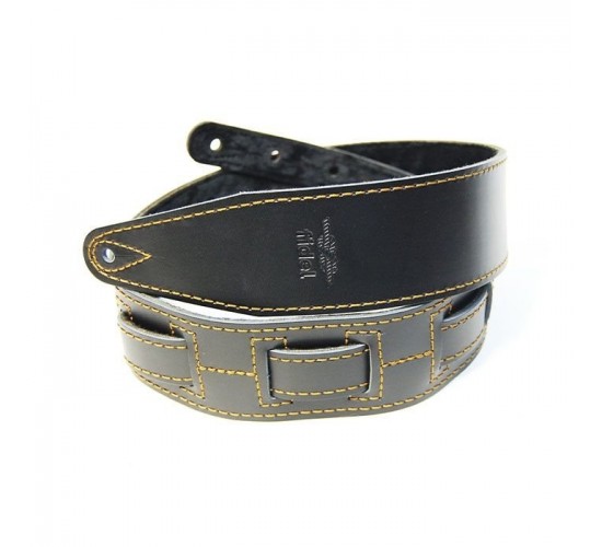 Fidel FL60045L21L Leather 21 Ремень для гитары, кожаный, черный