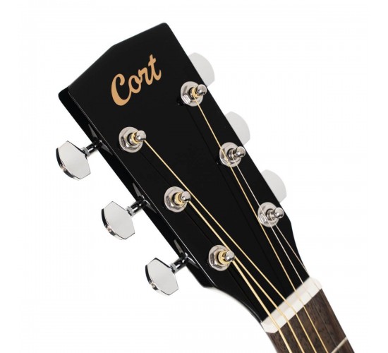 Cort Earth60CE-BK Электроакустическая гитара, цвет черный