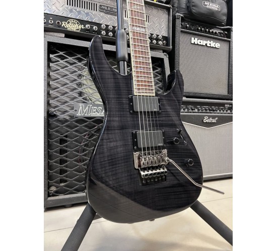 ESP LTD Deluxe M-1000 See-Thru Black электрогитара, Корея USED