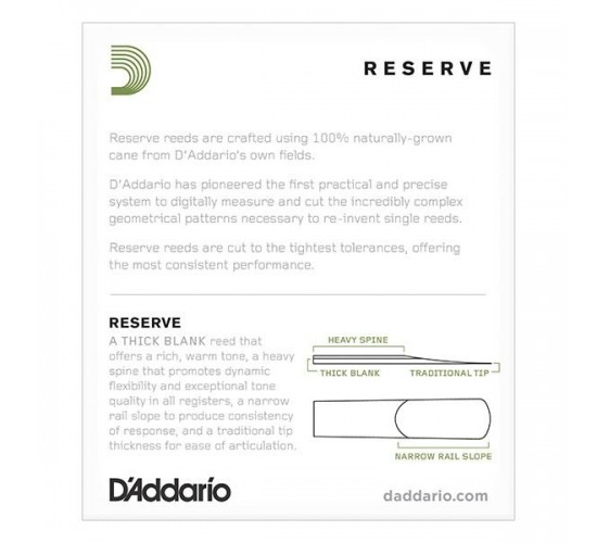 Rico DJR1030 Reserve Трости для саксофона альт, размер 3.0