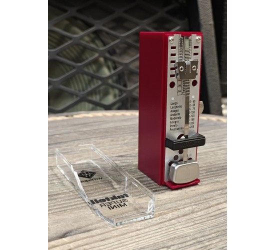 Wittner Super Mini Taktell Serie 880 Ruby метроном, цвет рубиновый, Германия USED