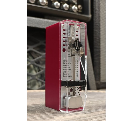 Wittner Super Mini Taktell Serie 880 Ruby метроном, цвет рубиновый, Германия USED