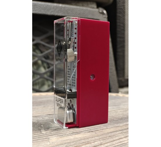 Wittner Super Mini Taktell Serie 880 Ruby метроном, цвет рубиновый, Германия USED