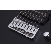 Schecter C-8 Deluxe SBK 8-струнная электрогитара, цвет матовый чёрный