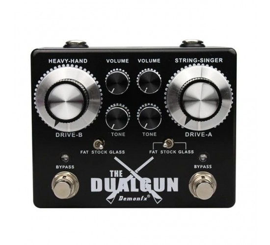 Demonfx The Dualgun Гитарная педаль эффектов овердрайв