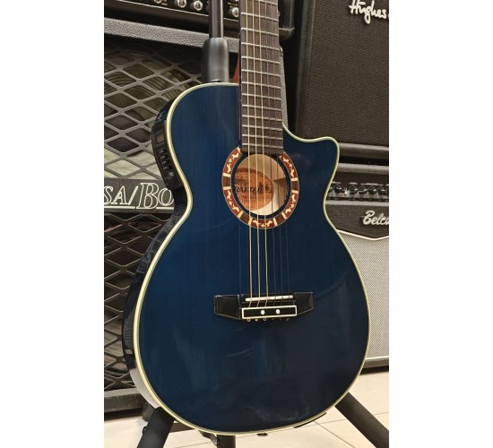 Crafter CTS155C/TBU классическая электроакустическая гитара, цвет синий, Корея USED