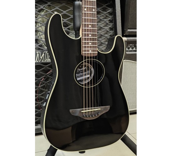 Fender Squier Stratacoustic Black электроакустическая гитара, дредноут, цвет черный USED