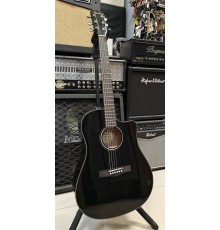 Fender CD-60SCE Dread/BLK электроакустическая гитара, цвет черный USED