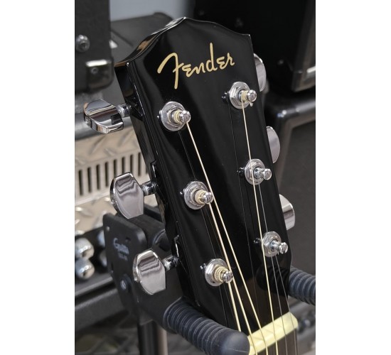 Fender CD-60SCE Dread/BLK электроакустическая гитара, цвет черный USED