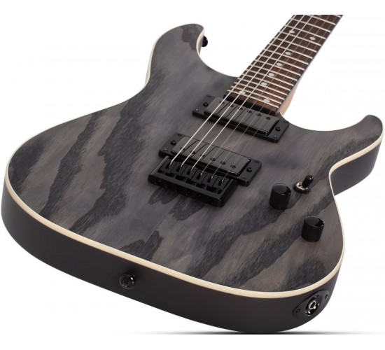 Schecter C-1 Standard CS электрогитара, Double cut, цвет Charcoal Satin (угольный сатин)