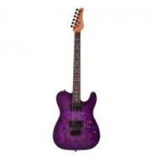 Schecter PT Standard PBB электрогитара, цвет Purple Burst Burl (фиолетовый)
