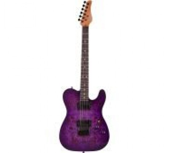 Schecter PT Standard PBB электрогитара, цвет Purple Burst Burl (фиолетовый)