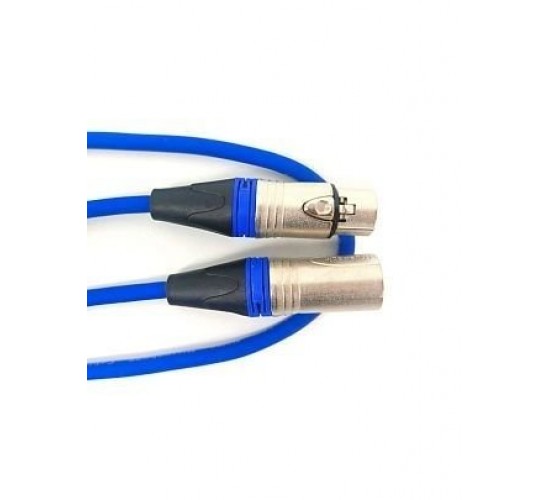 True magic TLC 1M/BL Кабель микрофонный XLR - XLR, 1 м, синий