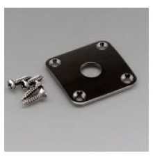 Gotoh JCB-4CK Накладка выходного разъема гитары, cosmo black (черная)
