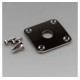 Gotoh JCB-4CK Накладка выходного разъема гитары, cosmo black (черная)