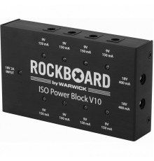 Rockboard RBO POW BLO ISO 10V2 ISO Power Block V10 Multi Power Supply, Multi regional блок питания для педалей