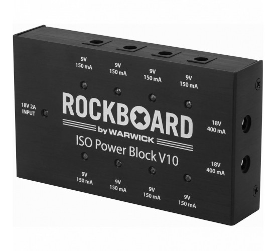 Rockboard RBO POW BLO ISO 10V2 ISO Power Block V10 Multi Power Supply, Multi regional блок питания для педалей